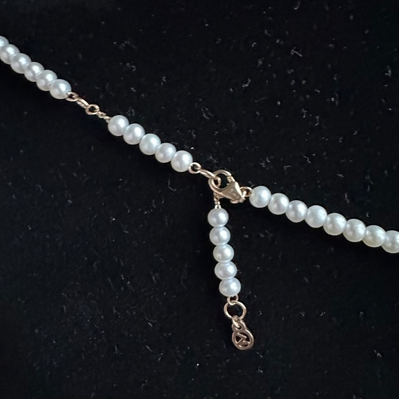 MEJURI ESSENTIAL PEARL NECKLACE PEARLS ON 14K SOLID GOLD CHAIN NIB - Picture 7 of 10